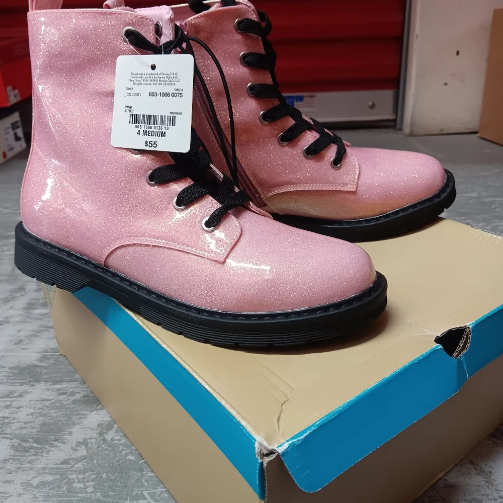 Glitter pink thereabouts girls boots 4